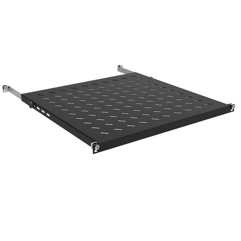 Полиця ZPAS 19", 0.5U, глибина 450мм, кріплення 450-550 мм, 70кг максимально, чорна