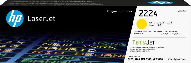 Картридж HP 222A CLJ Pro 3203/3303 Yellow (1200стор)