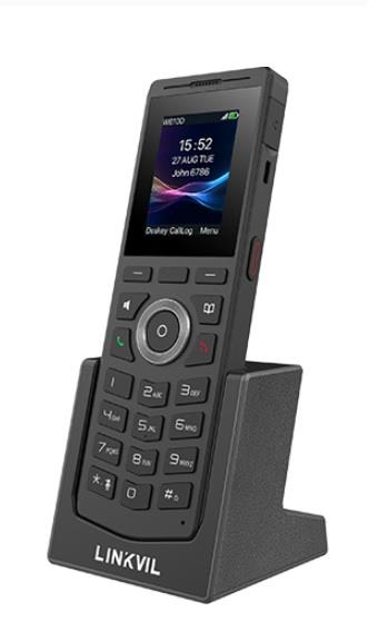 Трубка IP-DECT Fanvil W610D, кольоровий дисплей 2.0” 240x320 LCD, 4 SIP лінії, робота з DECT-базою W710D, підключення гарнітури через BT5.0 або роз’єм 3,5 мм
