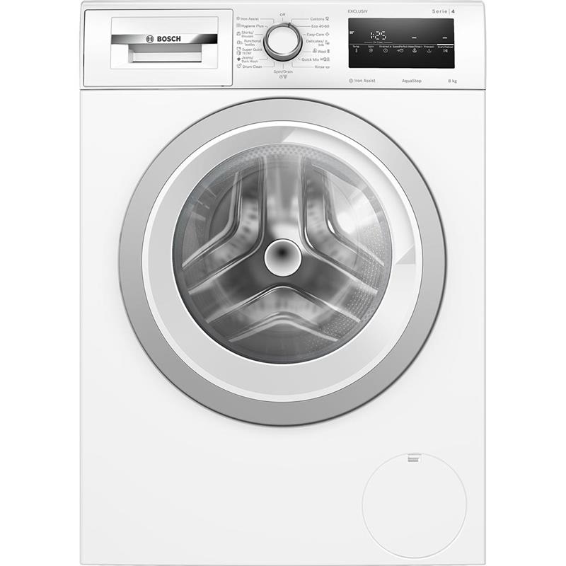 Пральна машина Bosch фронтальна, 8кг, 1200, A, 59см, дисплей, білий