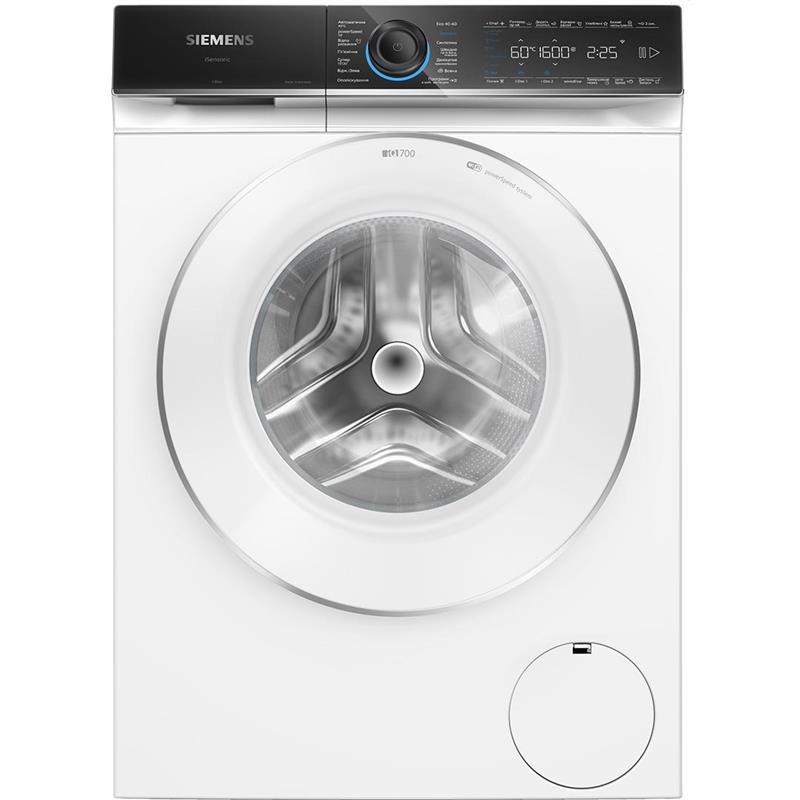 Пральна машина Siemens фронтальна, 10кг, 1600, A, 60см, дисплей, білий