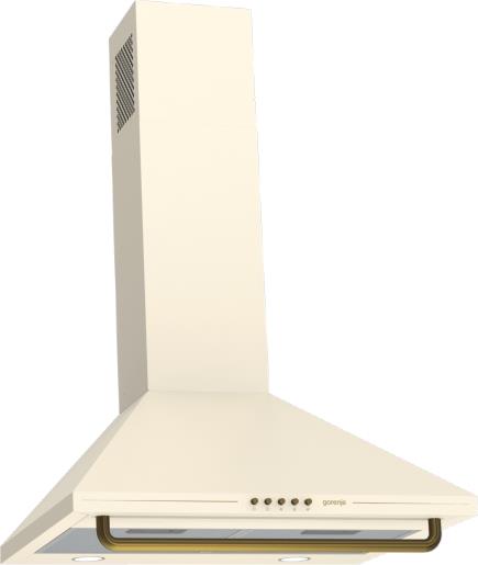 Витяжка Gorenje купольна, 60см, 650м3ч, бежевий