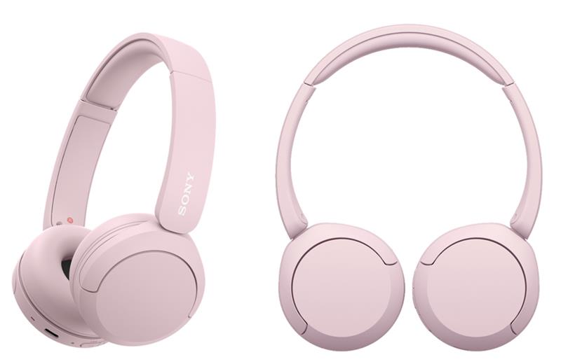 Навушники On-ear Sony WH-CH520 BT 5.2, SBC, AAC, Wireless, Mic, Рожевий