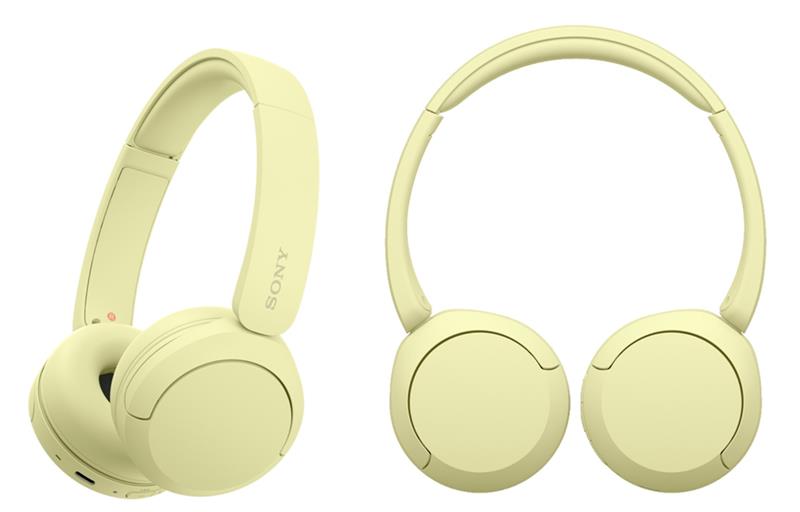 Навушники On-ear Sony WH-CH520 BT 5.2, SBC, AAC, Wireless, Mic, Жовтий