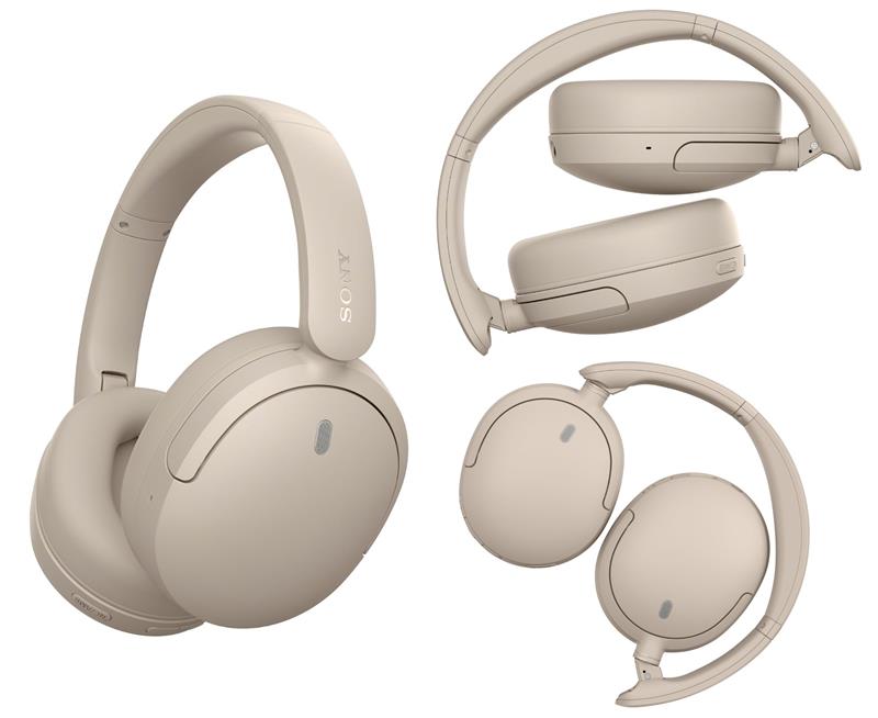 Навушники Over-ear Sony WH-CH730N BT 6.0, ANC, SBC, AAC, LC3, Wireless, Mic, Бежевий