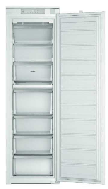 Морозильна камера Whirlpool вбудована, 177x54х54.5, 209л, E, NF, інв., білий