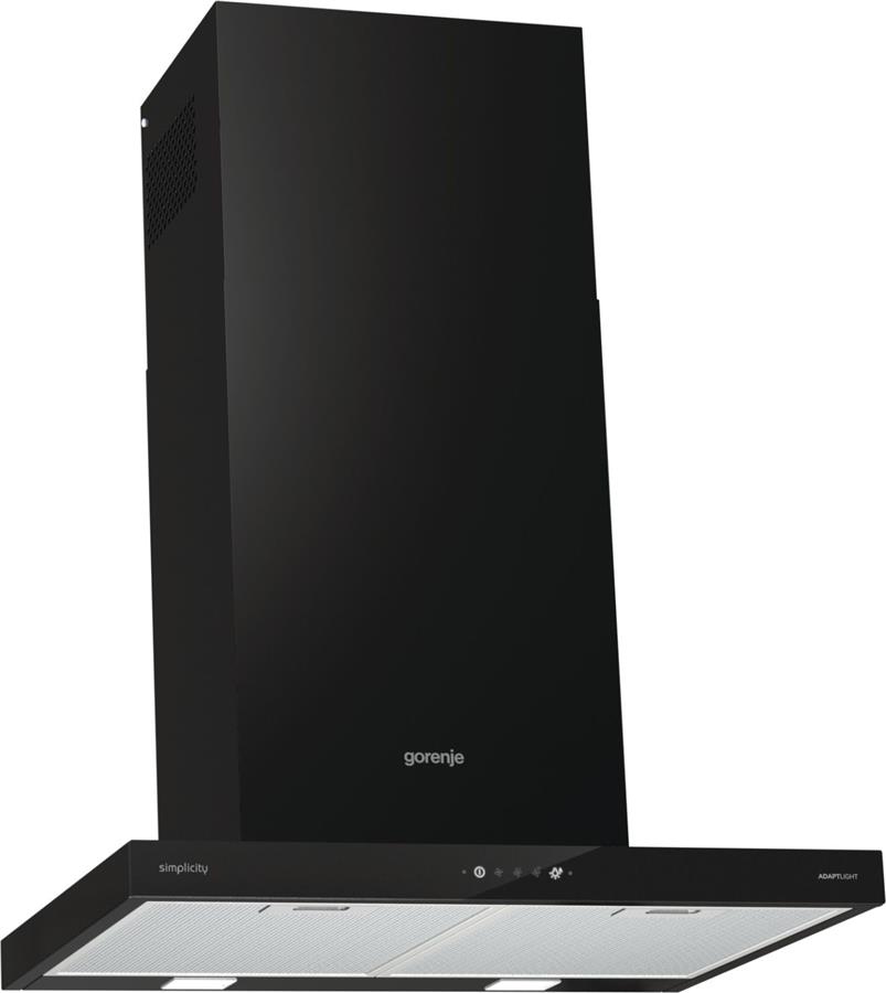 Витяжка Gorenje купольна, 60см, 650м.куб/год, чорний