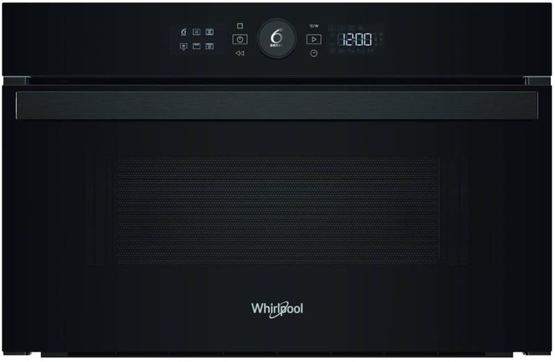 Мікрохвильова піч Whirlpool вбудована, 31л, електронне упр., 1000Вт, гриль, дисплей, чорний