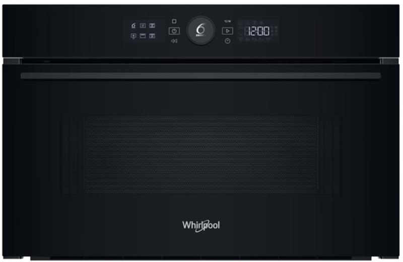 Мікрохвильова піч Whirlpool вбудована, 31л, електронне упр., 1000Вт, гриль, дисплей, чорний