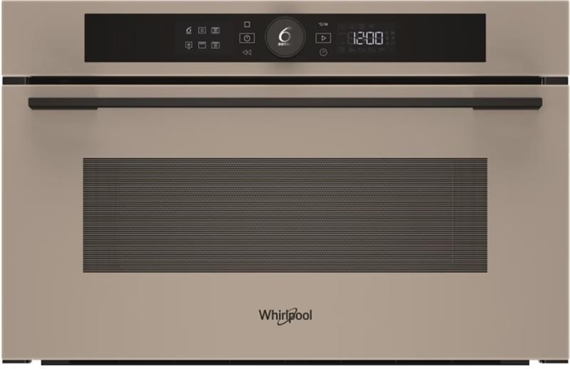 Мікрохвильова піч Whirlpool вбудована, 31л, електронне упр., 1000Вт, гриль, дисплей, бежевий