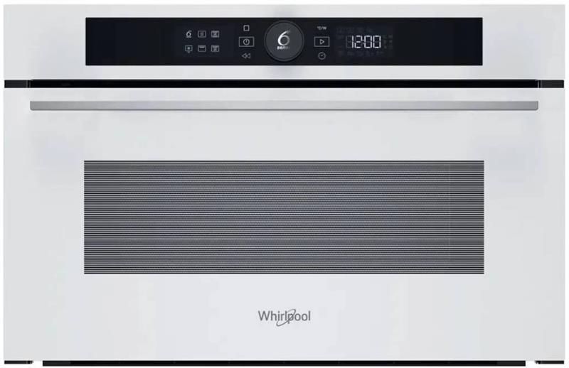 Мікрохвильова піч Whirlpool вбудована, 31л, електронне упр., 1000Вт, гриль, дисплей, білий