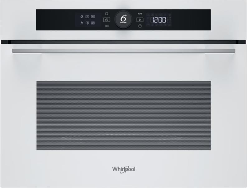 Духова шафа Whirlpool електрична компактна, 40л, дисплей, конвекція, ф-ція мікрохвиль, білий