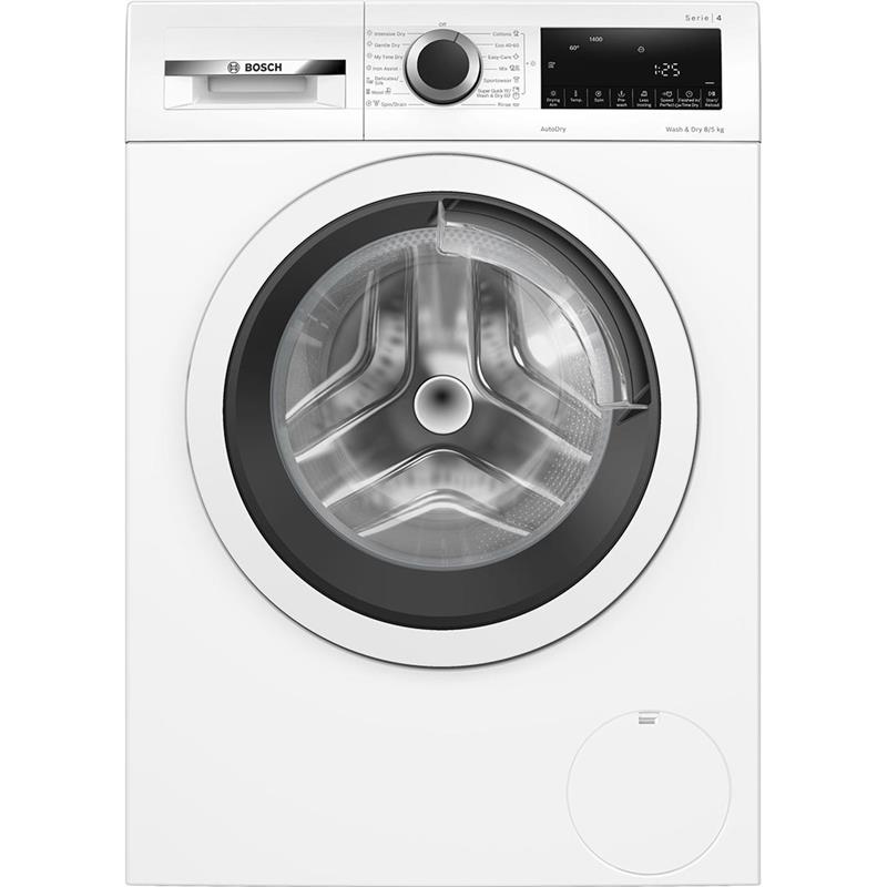 Прально-сушильна машина Bosch фронтальна, 8(5)кг, 1400, E, 59см, дисплей, білий