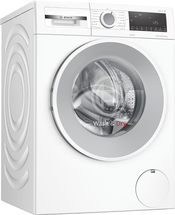 Стир.-сушильная машина BOSCH WNA14400ME, 9кг (6кг), 1400, A, 60см, Дисплей, Белый