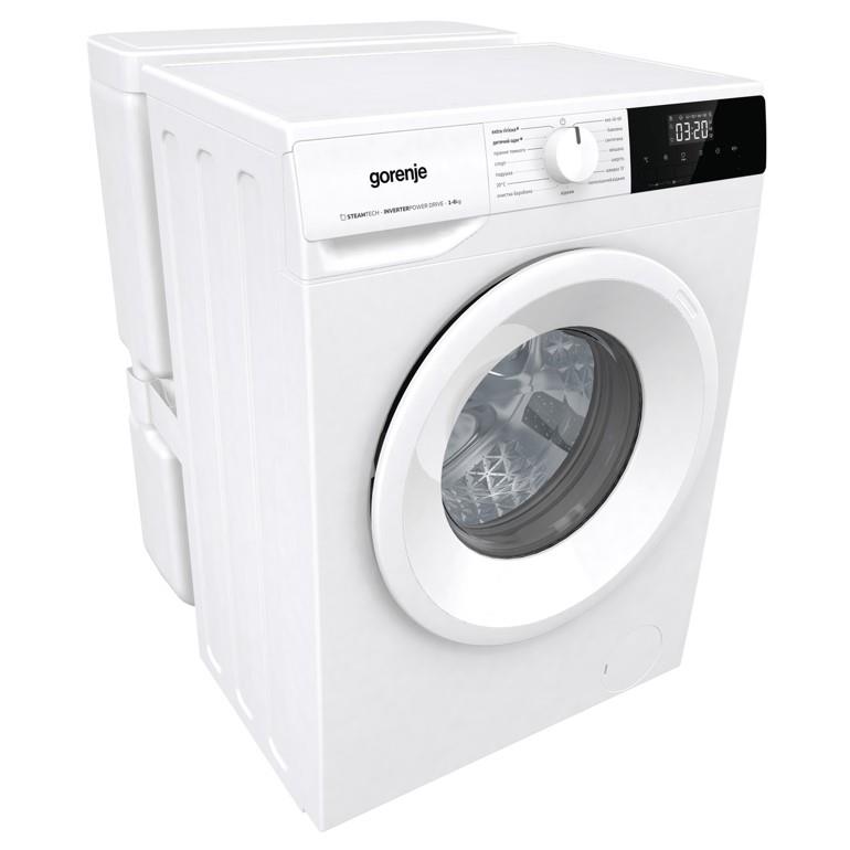 Пральна машина Gorenje фронтальна, з баком, 7кг, 1200, A+, 60см, дисплей, пар, інвертор, білий