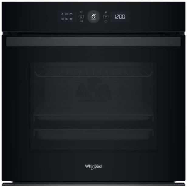Духова шафа Whirlpool електрична, 73л, A+, дисплей, конвекція, телескопічні напрямні, чорний