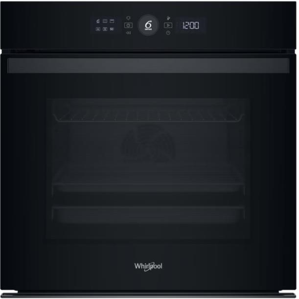 Духова шафа Whirlpool електрична, 73л, A+, дисплей, конвекція, телескопічні напрямні, чорний