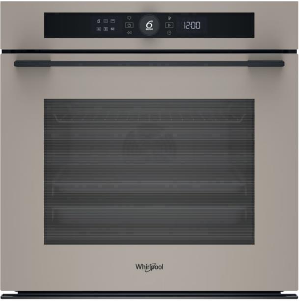 Духова шафа Whirlpool електрична, 73л, A+, дисплей, конвекція, піроліз, телескопічні напрямні, бежевий
