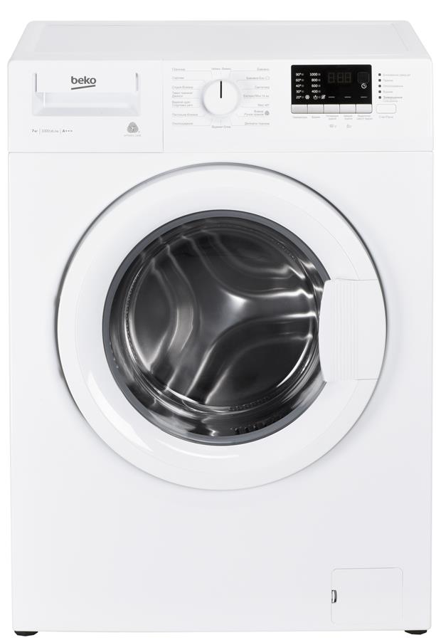 Стир. машина с фронт. загр. BEKO WRE75P2XWWPT, 7кг, 1000, A+++, 45см, Дисплей, Белый