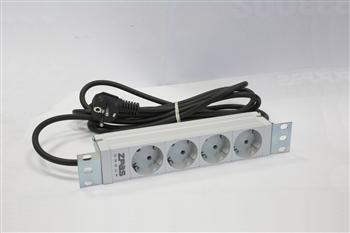 Блок розеток ZPAS 10" 1U,10A,230V 4d schuko