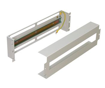 Панель ZPAS 19" c DIN-рейкой серая