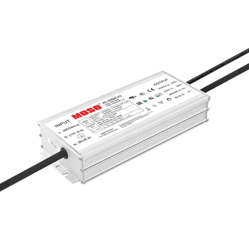 Блок живлення MOSO X6-320M457A12, 320W DC, DIM 1-10V, 12V Aux., Programable