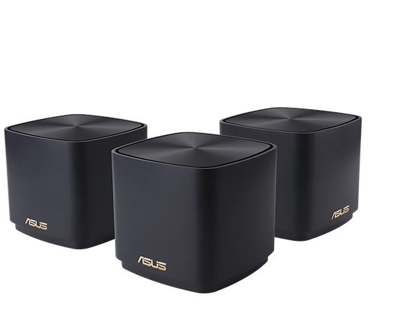 Маршрутизатор ASUS ZenWiFi XD4 3PK black AX1800 1xGE LAN 1x1GE WAN WPA3 OFDMA MESH