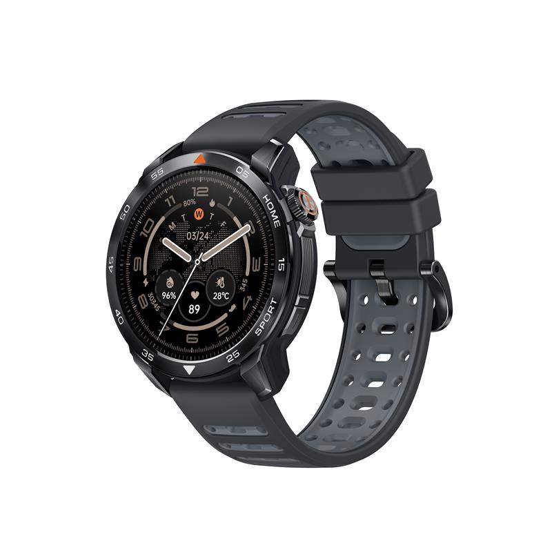 Смарт-годинник Mibro GS Pro 2 48мм, 1.43", 466x466, AMOLED, BT 5.3, GPS, 5 ATM, темно-сірий