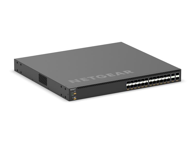 Комутатор NETGEAR M4350-24F4V (XSM4328FV), 24xSFP+, 4xSFP28, stacking, AV Line, Керований L3