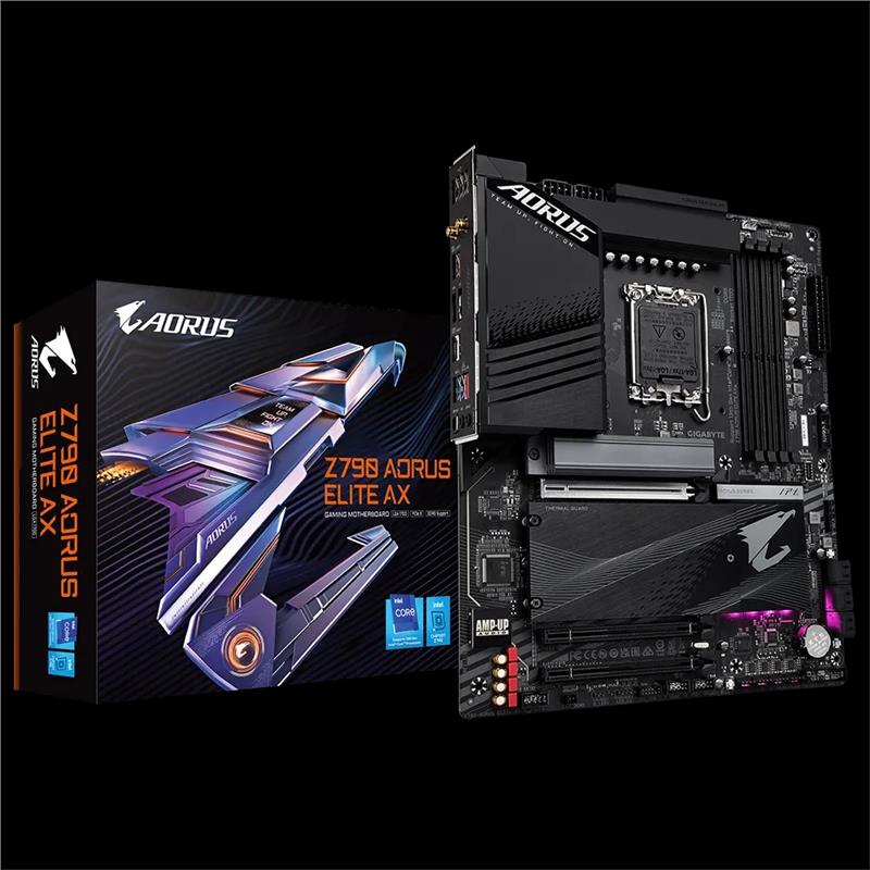 Материнська плата GIGABYTE Z790 AORUS ELITE AX s1700 Z790 4xDDR5 M.2 HDMI DP ATX